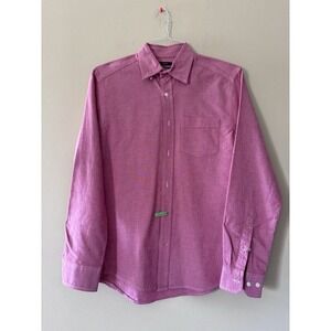 Gap Classic Fit Men's Size Small Button-up Dress Shirt Burgundy, Long Sleeve EUC